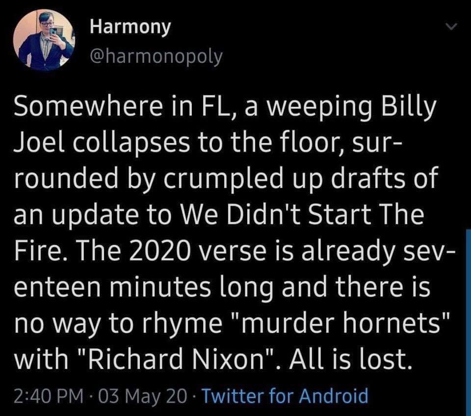 hlaureano's tweet photo. @billyjoel I thought you should know this genius exists. https://t.co/2n406cXP51