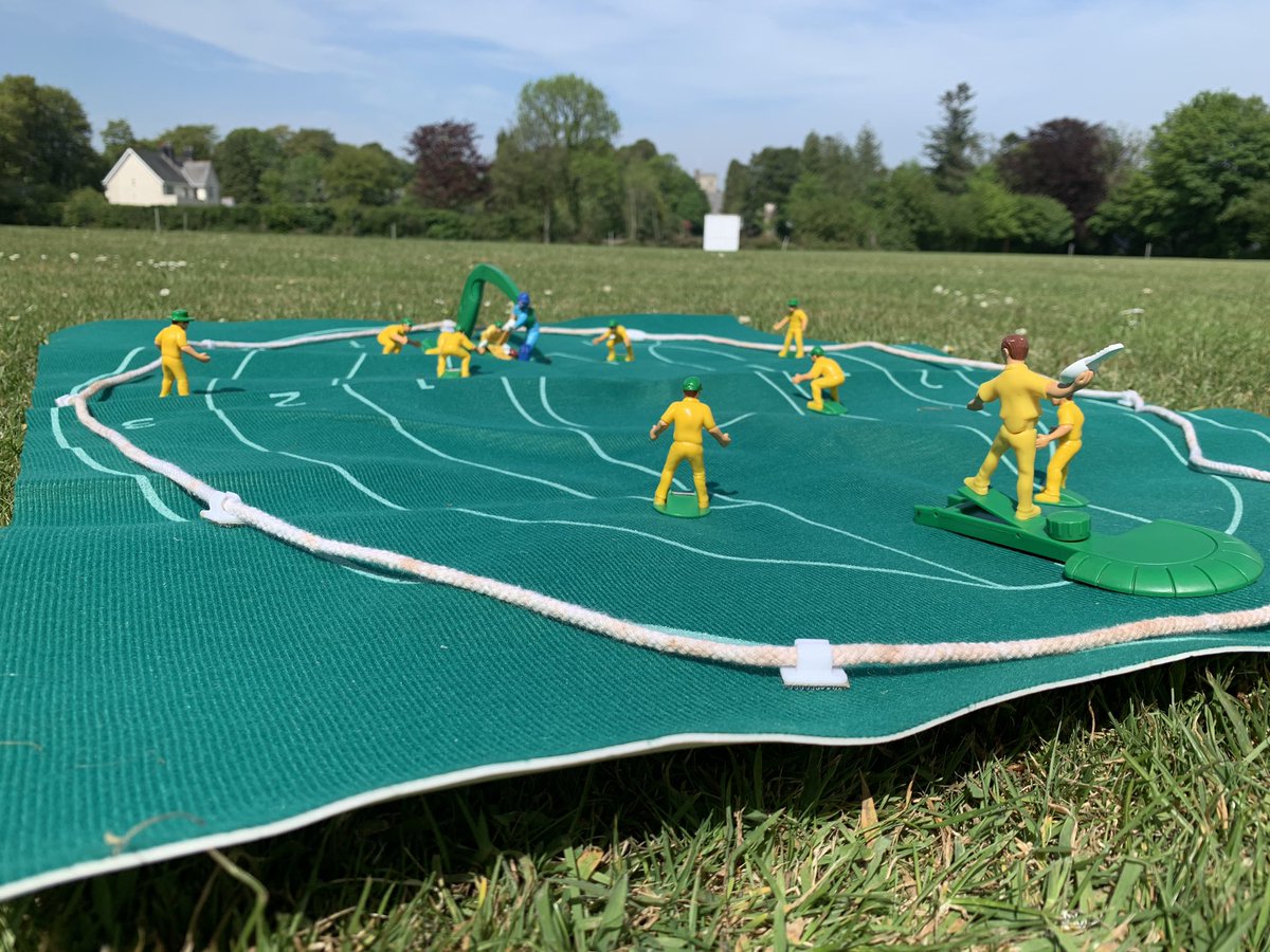 YelvertonCC's tweet photo. 1st home game of the season.... 😜 (🤫don’t mention the coloured kit to the DCL)@swsportsnews @DevonCricket https://t.co/OmqMC0dUDE