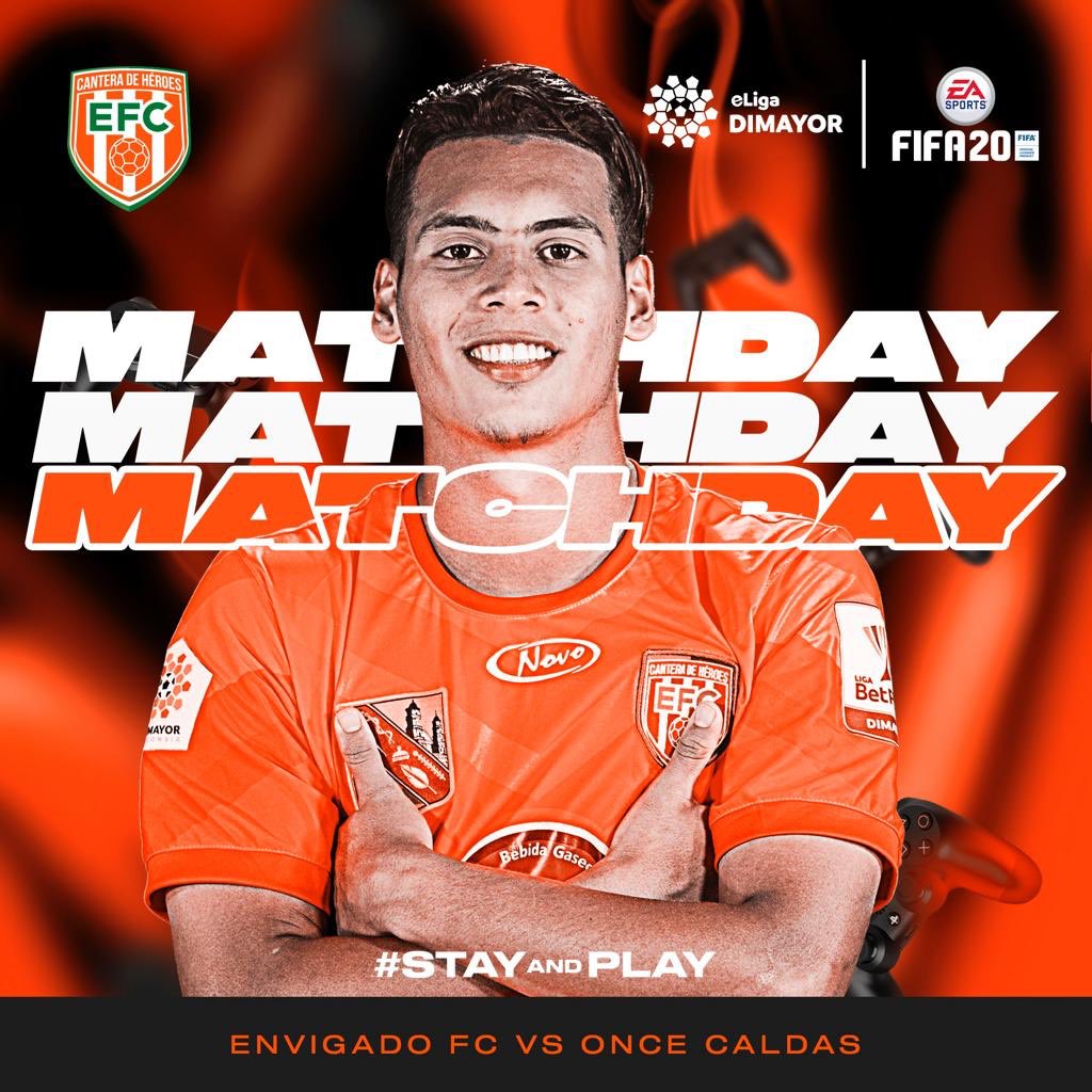 EnvigadoFC's tweet photo. 🎮 #eMATCHDAY 🎮 #eLigaDimayor🏆 | Fecha #3 🆚 @oncecaldas 
————
📆 Hoy 9 de Mayo
⏰ 7:00pm 
📺 @winsportstv
————
@EASPORTSFutbol ⚽️🎮 @dimayoroficial 
#StayAndPlay #VamosEnvigado #EdisonLopez #CorazonNaranja #SoyNaranja
Somos #CanteraDeHéroes 🍊💪 https://t.co/VE3yO5gy4p