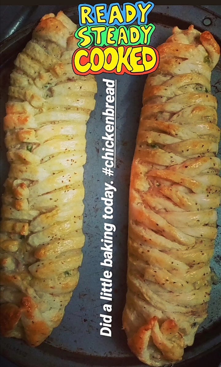 u_htar's tweet image. Finally decided to embrace the #QuarantineLife and bake something. #chickenbread #foodtwitter #foodietweet #notsoneurosurgical