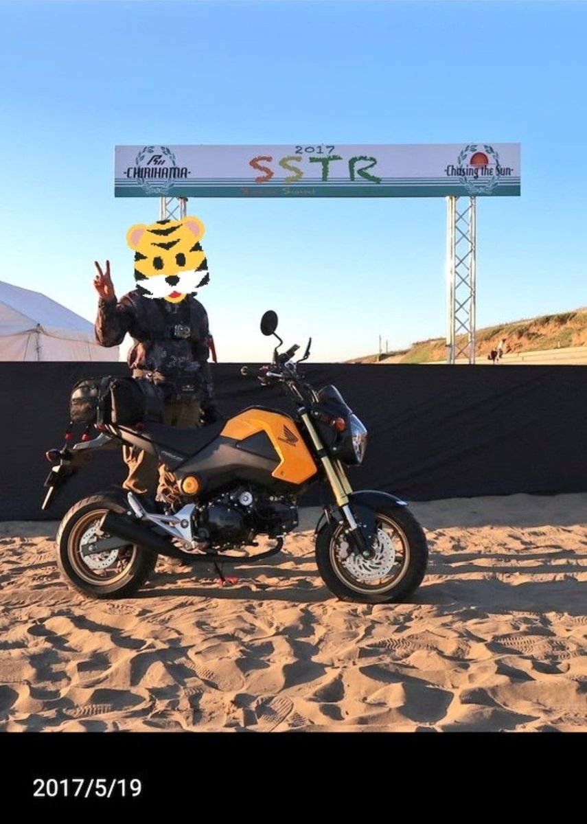 toramaru76's tweet photo. 実は不幸があり参加出来なかった #SSTR2017 前日の写真。2枚目は千里浜からスタート地点へ向かう賀曽利氏です。 https://t.co/hdR6ePRPSY