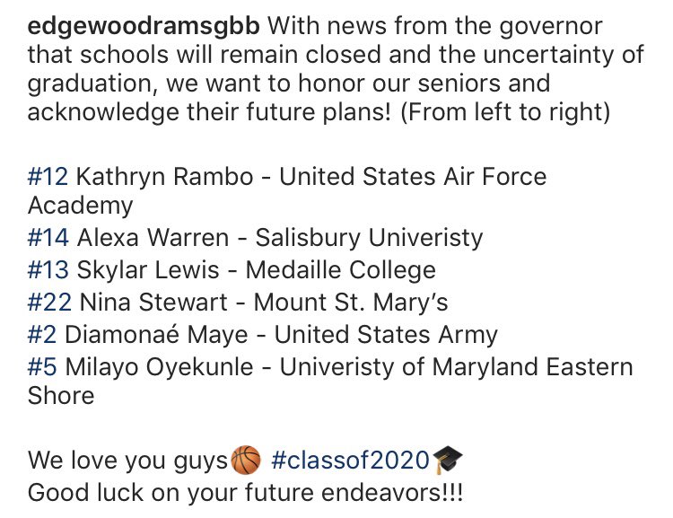 #Classof2020🎓🏀
