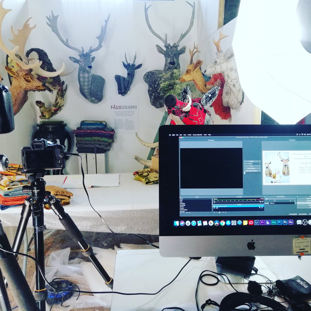 fauxidermy_uk's tweet photo. we will be going live at 8 pm tonight on Facebook sharing our show stand virtually to you. We will also. Be sharing some other makers work as well. Link to my Facebook page is in my bio #Fauxidermy #textiletaxidermy #creativityinisolation https://t.co/6fpsi2CxAh