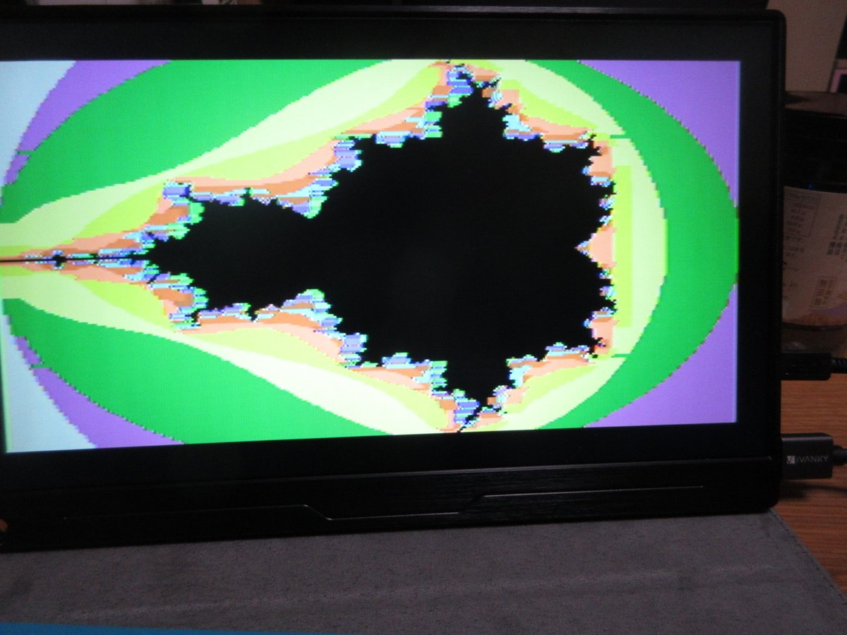 powpher's tweet photo. トドお父さん
#RC2014 #Z80 #RetroComputing
#SC126 基板の18MHzクロックで #TMS9918 ボードが
正常に動くようになりました!
J.B.Langstonさんのアドバイスで、Mandel画像のノイズがなくなりました。
Mandel.asm のout命令にも、defs 24,0でnopを挿入
8uS遅延する必要があるゲナです。
一件落着 😃 https://t.co/rEnMZUM6rs