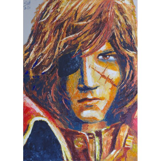 stephanehervart's tweet photo. Capt Harlock (study)
Oil painting on paper
50 x 60 cm

#CaptHarlock #CaptainHarlock #Harlock #Albator
#Hero #Héros #Pirate #Corsair
#OilPortrait #OilPainting #Portrait
#KnifePainting #KnifePortrait https://t.co/9vYVAeGdKP