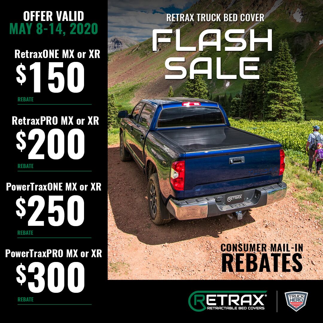 CapWorld's tweet image. Up To $300 Off Retrax Retractable Covers Now Until May 14th!  As Always, Financing and Contactless Transactions Available! Check out all the Details in the Link Below! #rebates #retrax #retractabletonneaucovers conta.cc/2YPnGNE