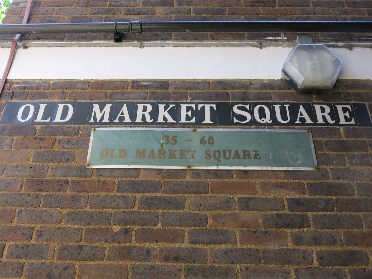 8/ The Old Market Square Estate was built on its site between 1963 and 1964 by the London County Council – of its time with ground floor garaging and upper-level walkways.