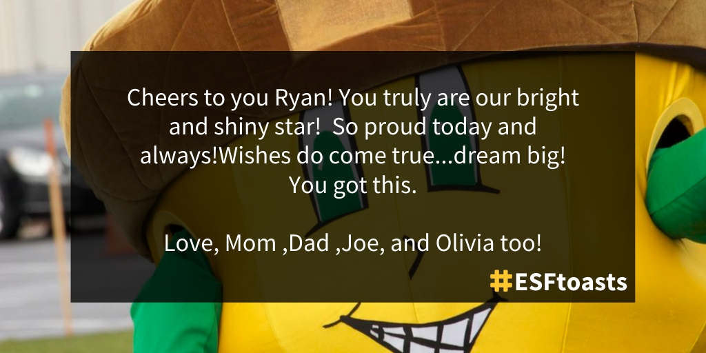 sunyesfalumni's tweet photo. "You got this." #esftoasts 🥂 https://t.co/TgZEfkT6ya