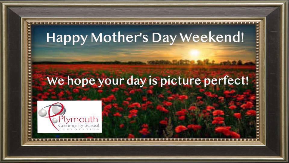 PlymouthCSC_IN's tweet photo. Plymouth Community School Corporation wishes all mothers a Happy Mother's Day weekend! Enjoy this holiday that is dedicated just to you with the ones you hold most dear. This graphic was created by Plymouth High School career marketing freshman Max Pask. 👏#PCSCweCARE https://t.co/GmK6VwEVJn