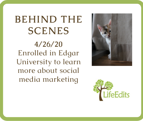 MeetEdgar is a fun and easy way to post on social media!
#BehindTheScenes #LifeEdits