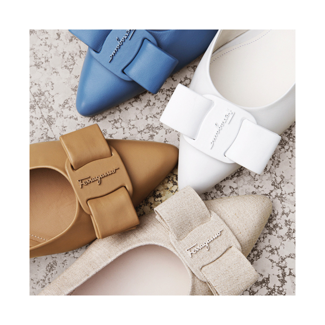 Ferragamo's tweet photo. Cherish the special women in your life this Mother’s Day with the irresistible new Viva in a sophisticated spectrum of tones - a bold reinterpretation of the iconic Vara #FerragamoSS20 #MothersDay https://t.co/GiTe7kfjAh https://t.co/z2egrSf6fi