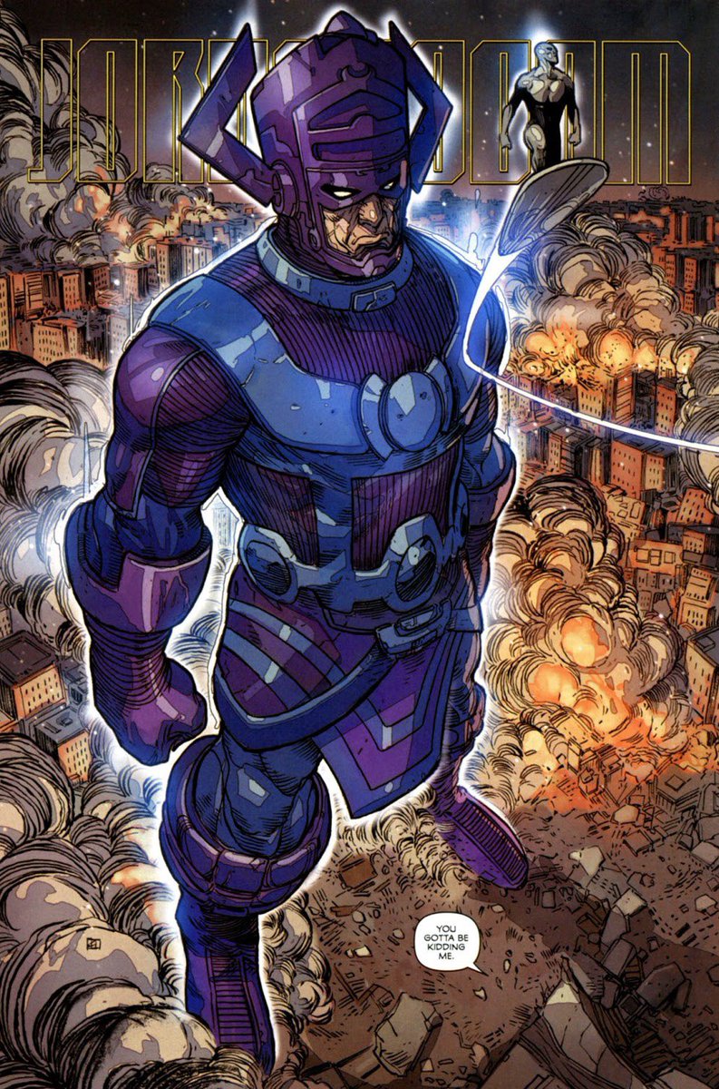 dano_cosmic's tweet photo. Picked up the #ChaosWar on a whim, hadn’t heard anything about it.  Just paid off for me.  😏
✨
W-@gregpak/#FredVanLente, A-@khoiphamart, I-#TomPalmer, C-#SunnyGho, L-#SimonBowland
✨
#SilverSurfer #Galactus #Hercules #Thor #MarvelCosmic https://t.co/O1IZHoIUod