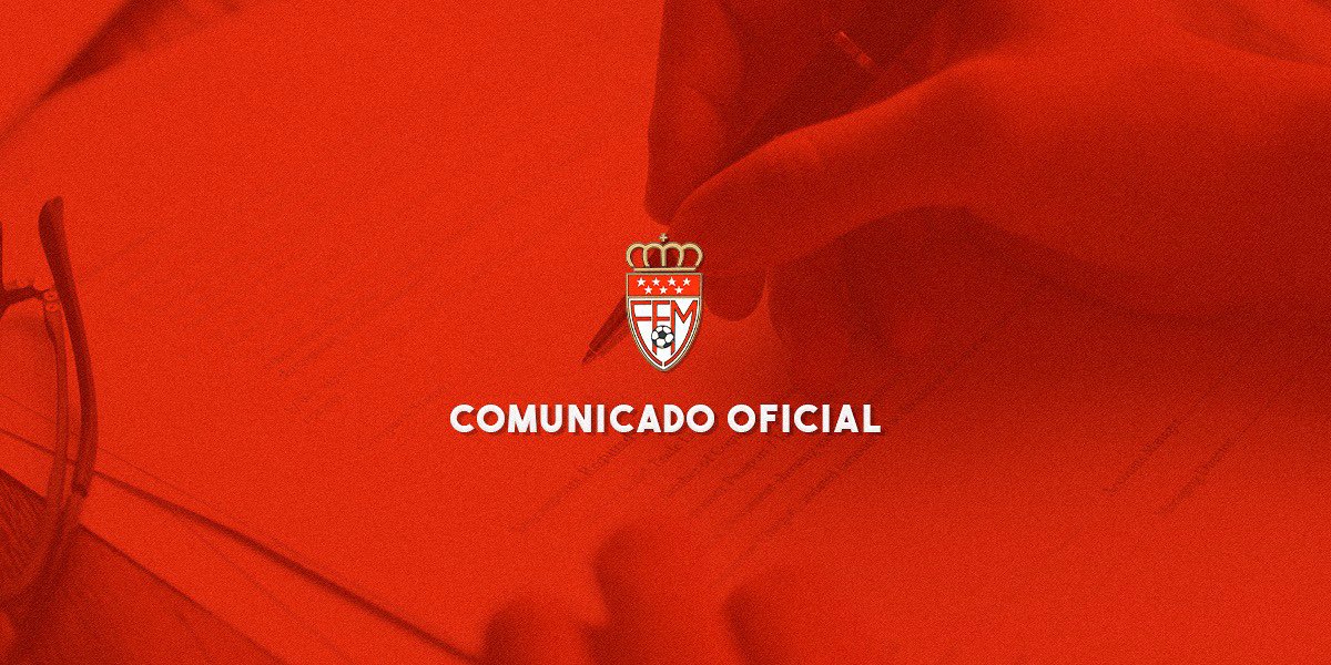 OFICIAL | La Junta Directiva de la #RFFM, en sesión extraordinaria ha adoptado por unanimidad:

• Dar por finalizadas todas las competiciones
• Proponer a la comisión delegada: Ascenso según clasificación y supresión de descensos

📎rffm.es/pnfg/NNws_ShwN…