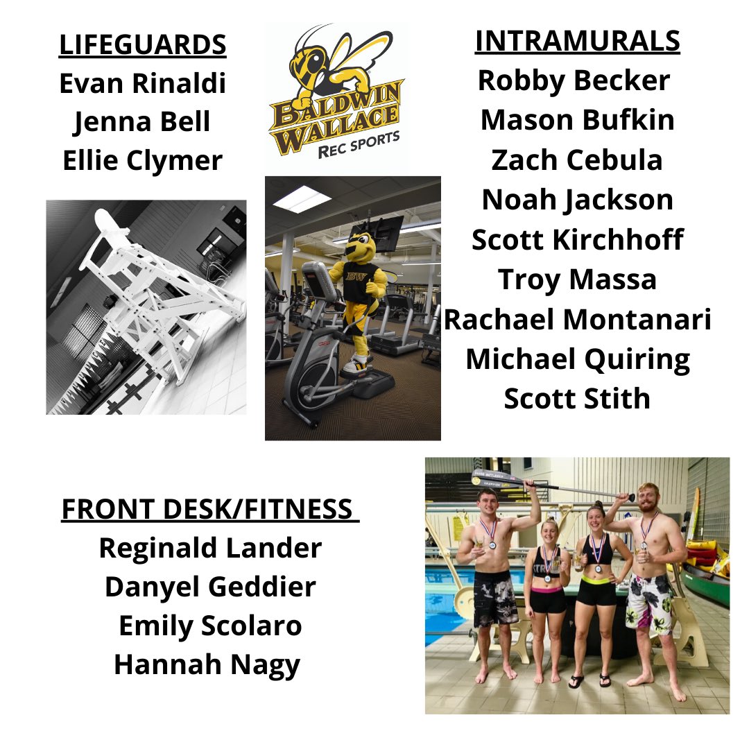 BWCampusRec's tweet photo. Congratulations to all the BW Grads and Thank You to Our Rec Sports Student Employees Graduating Today! #BWCares @BaldwinWallace @bwathletics @BWadmission @BWPres @BWHPESS @BWSPMHTM @YJ4L @bwalumni @BWCareerSvc https://t.co/dQQBETtWc8