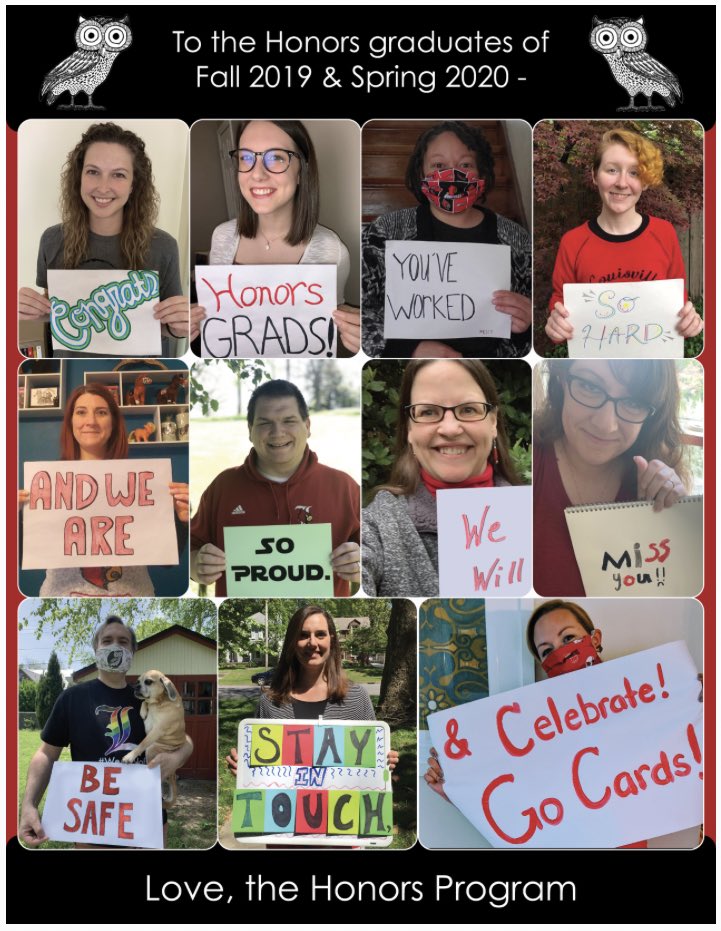 What more is there to say? We’re so proud of you! #UofLHonorsGrads2020 #UofLGrads2020 #DigitalConvocation2020 #GoCards