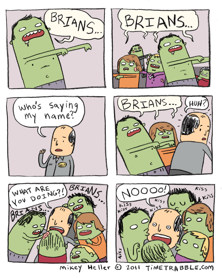 The kissing comics begin... 