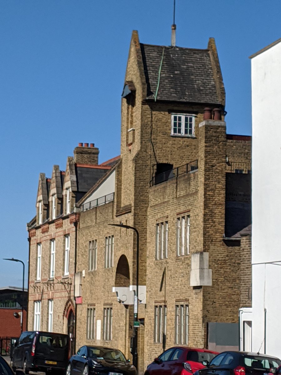 18/ Off Hackney Road on Yorkton Street there’s St Augustine’s Church of 1867 – ‘a handsome mid-Victorian Gothic Revival church by one of the leading church architects of its time, Henry Woodyer’ (English Heritage). Later a bikers’ club, then an arts centre, now offices.