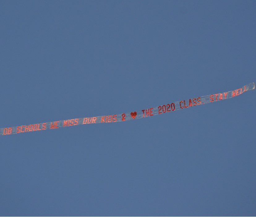 #obbannerday Nice to see families gathered on their front lawns keeping their heads up high with OB PRIDE!