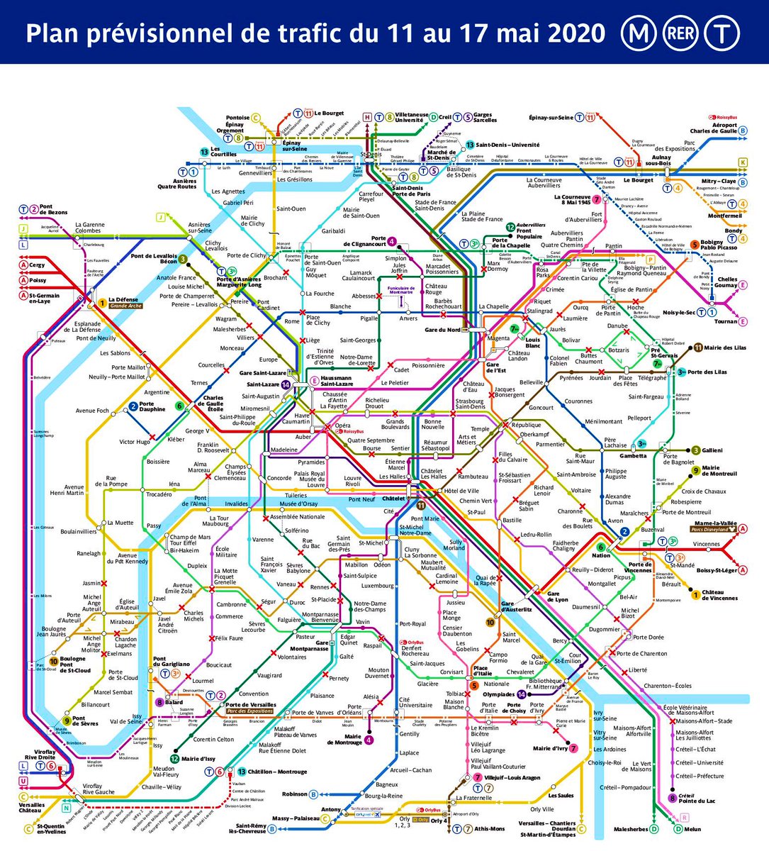 #Deconfinement11Mai 

Voici ce qui vous attend dès lundi avec, en détail, les 60 stations fermées... dont certaines laissent perplexe. 

On imagine bien République ou Opéra ingérables en terme de gestion des flux mais permettre les 
correspondances aurait été judicieux

#RATP