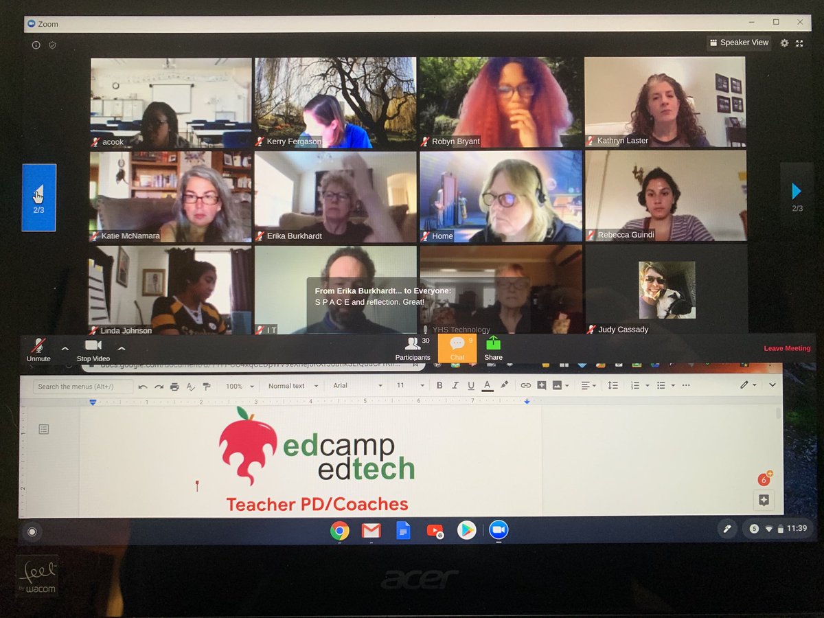 Learning new tips and tools on #TeacherWellness/SEL #GoogleTips&amp;Tricks #TeacherPDCoaches ⁦<a href="/EdcampEdtech/">Edcamp Edtech</a>⁩ How to EdCamp Virtually.