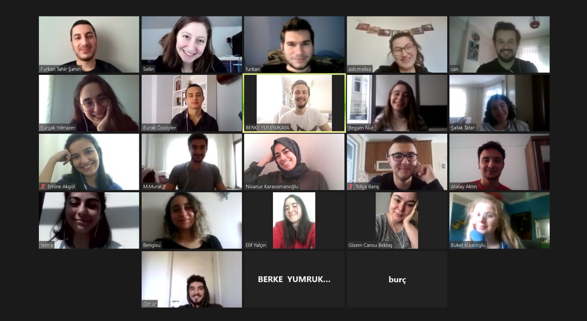 Sen şimdi #EvdeKal ki, biz bu hasretleri yüzyüze giderebilelim.

Daha erken buluşabilmek için sohbetlerimizi online yapıyoruz 🙃