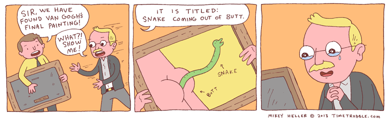 Snake Coming Out of Butt. My family crest. 