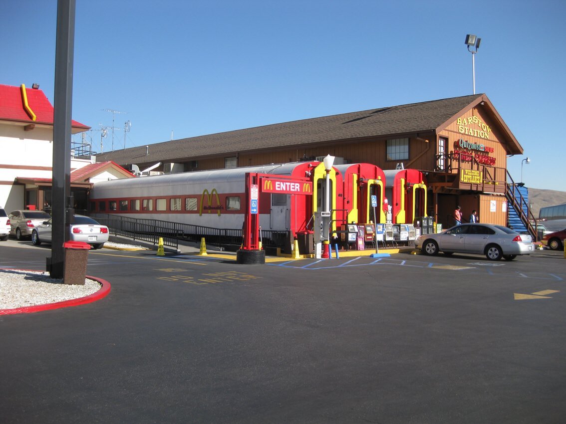 Train McDonald’s! -Barstaw, California.