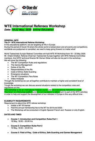 tkdeurope's tweet photo. International Workshop! https://t.co/6Ja8KU6XHn https://t.co/bIHZ2uOXFN