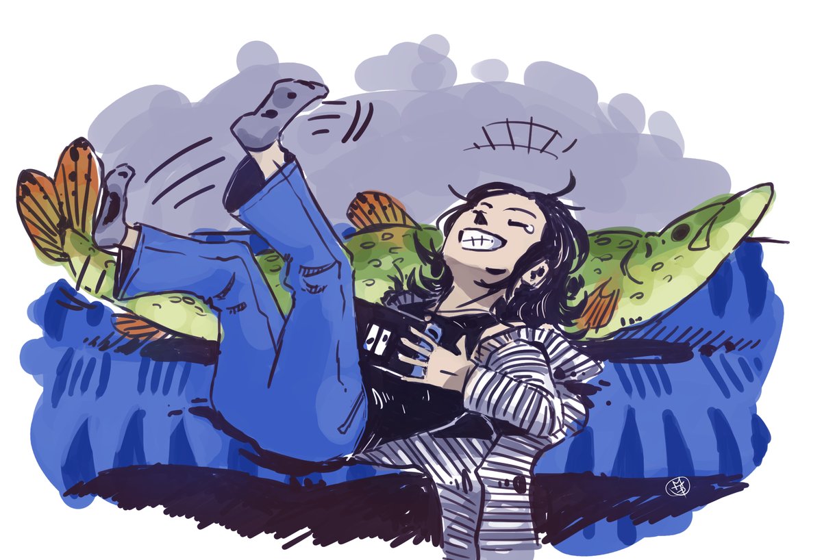 MartheJensen's tweet photo. Had a real great laugh earlier and had to draw it ✨
#MessingWith @ehanset_art #WhileSleepDeprived #ACNH https://t.co/UCCkZdGdGF