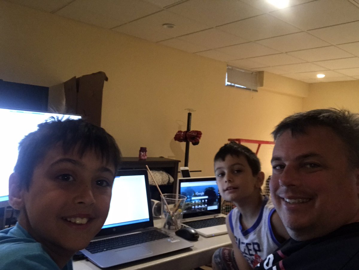 jim_risko's tweet photo. @StaplesBizCan #SBAWorkfromHome. My biggest challenge has been setting up a make shift basement office with two very curious kids wanting to help me. https://t.co/QK05UKhD0p