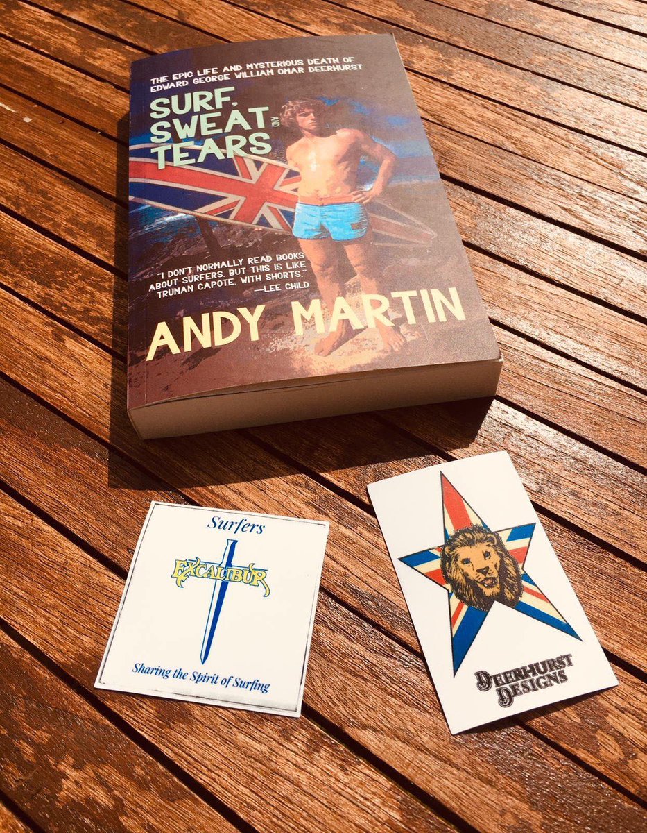 britsurfmuseum's tweet photo. 🌊🏄‍♂️ GIVEAWAY 🏄‍♀️🌊                       We have 3 signed copies of Andy Martin’s awesome life of Ted Deerhurst plus bespoke decals to give away.  Decals for 3 lucky losers too. https://t.co/3doavcZfAh