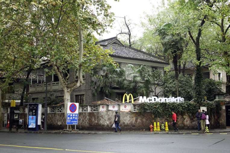 They built a McDonald’s in a former president of Taiwan’s house in HangZhou, China.