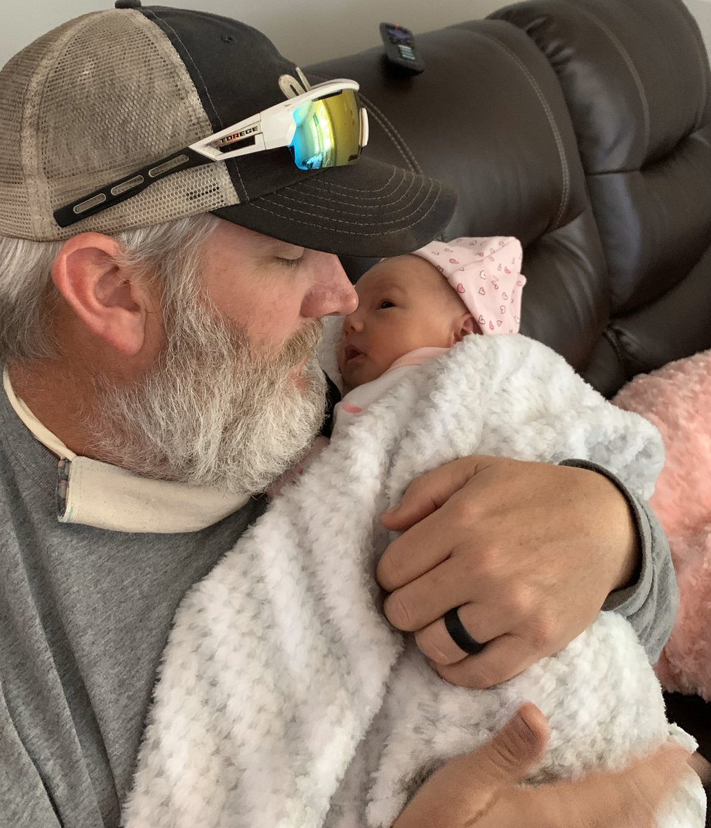 csbeck52275's tweet photo. Pap went and woke up his girls early this morning after getting home from work late last night. I finally got to hold and feed my granddaughter. Life is good! https://t.co/F4wMPBsEbc