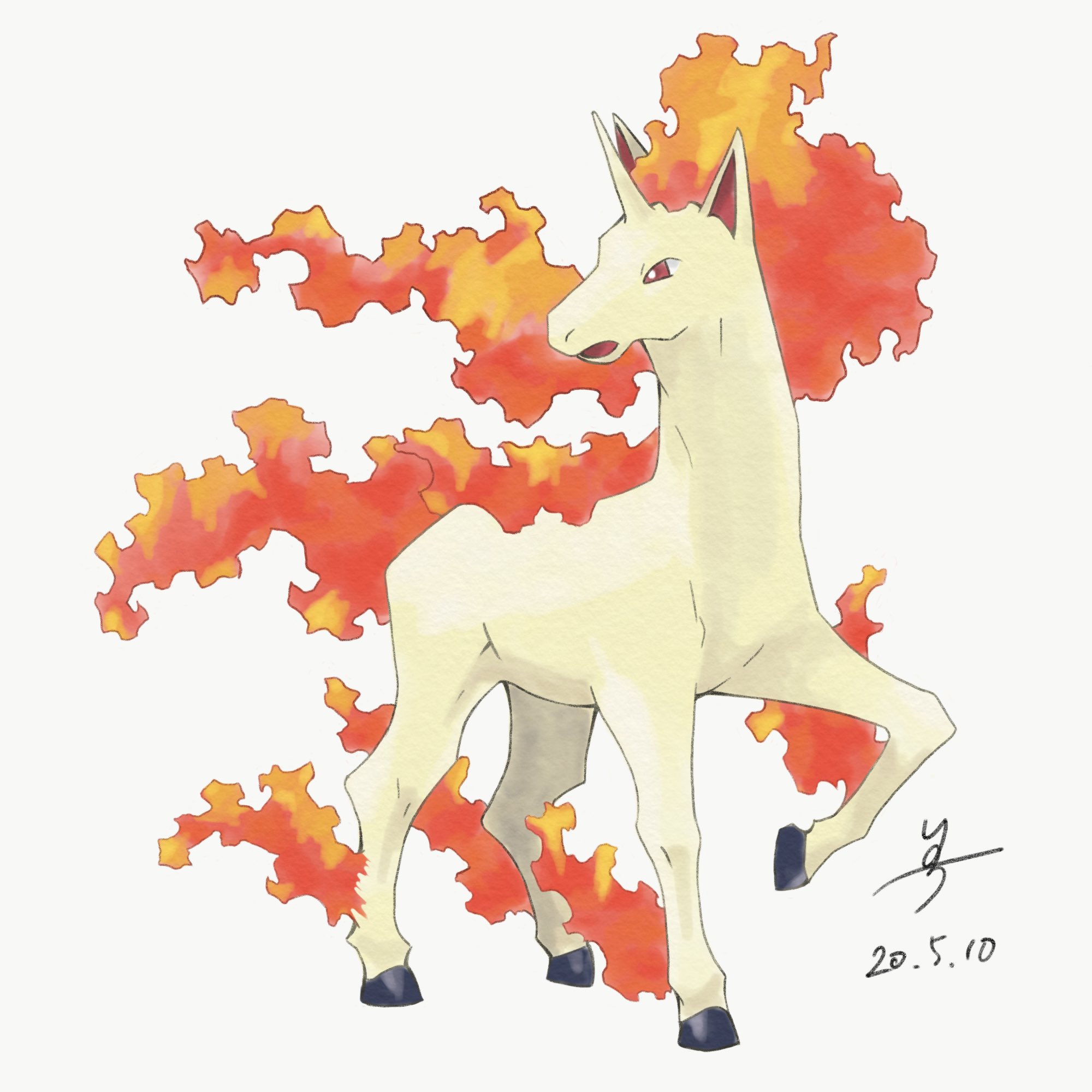 Twitter 上的 いのち 炎の周りを消すの大変 笑 ギャロップ ポケモン図鑑 Pokemon イラスト お絵かき 一日一描 T Co 5ui2s3rskq Twitter