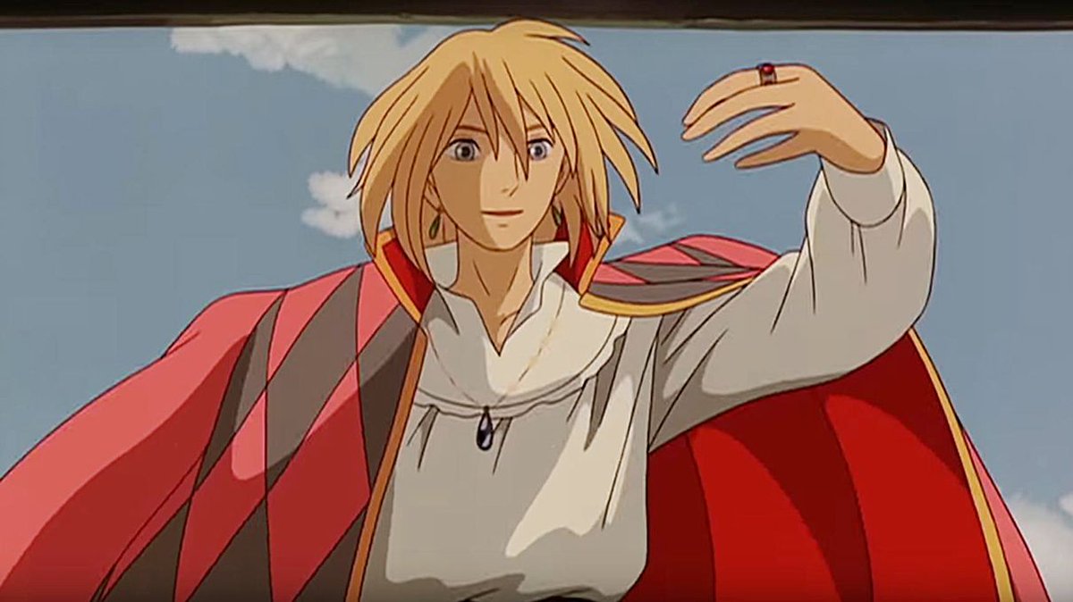 Today's blond anime boy of the day is Howl Pendragon from Howl's Moving  Castle ☆, image size:1200x674