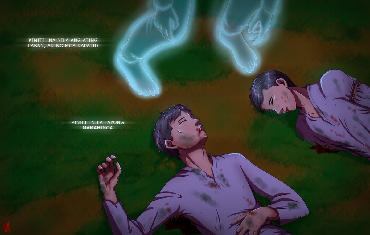 TW: BLOOD, DEATH, GHOST

"𝓑𝓾𝓱𝓪𝔂 𝓶𝓪'𝔂 𝓪𝓫𝓾𝓽𝓲𝓷𝓰 𝓶𝓪𝓰𝓴𝓪𝓵𝓪𝓰𝓾𝓽-𝓵𝓪𝓰𝓸𝓽."

Anibersaryo ng Pagpatay kanila Andres Bonifacio at Procopio Bonifacio
Ika-10 ng Mayo, 1897

#artph #bayaniserye #bcu #ArtistOnTwitter #andresbonifacio #procopiobonifacio #PHHistory