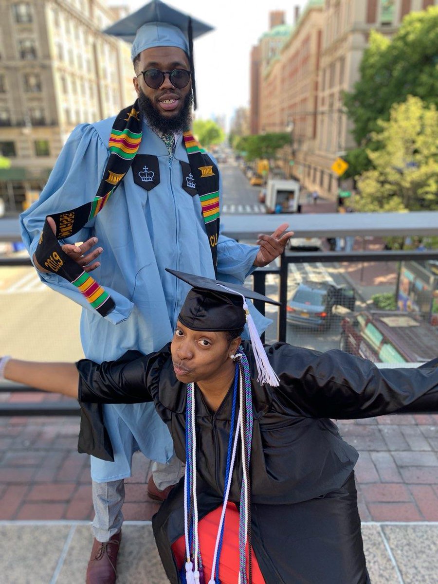 LinSanityDuh's tweet photo. Put some respect on my brother's name! He now has THREE degrees! Master's #2, shawty! Congratulations, @3MuchHutch !! #HBCUgrad #IvyLeagueGrad #PWIGrad https://t.co/3W5udMNBF0