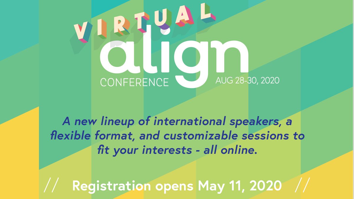 EIMTeam's tweet photo. #AlignConference is moving online this year! With international speakers and customizable learning paths, you'll discover What's Next in health care. Registration opens May 11th. Check out https://t.co/cDr1KqQX6b for the full lineup, coming soon! https://t.co/yjFznIHgYg