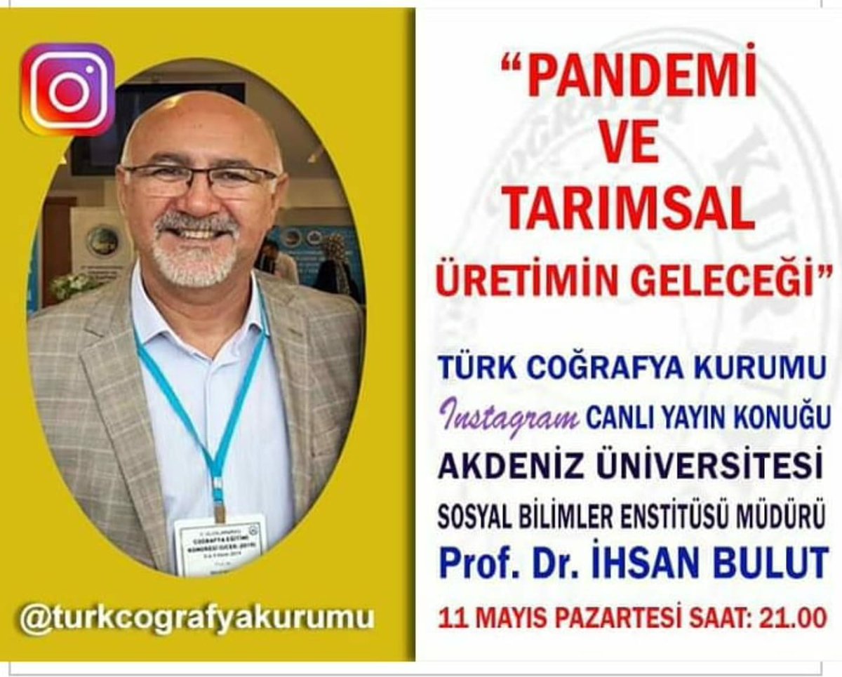 Türk Coğrafya Kurumunun etkinliklerinde sıra bizde.