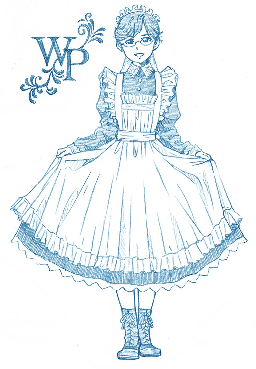 「メイドの日! 今日中に描きますっ 
#メイドの日 #ワンダーパーラー 」|bbbのイラスト