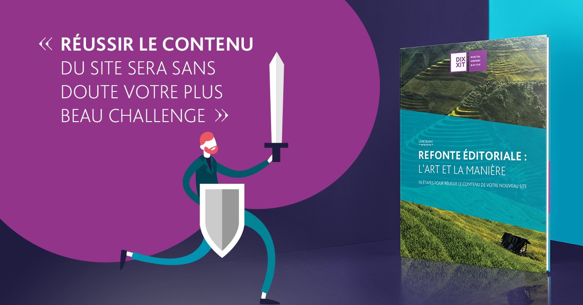 dixxit's tweet photo. À tous ceux qui se sont attaqués au sujet (ou s'apprêtent à le faire) : oui il faut batailler pour placer l’éditorial au centre de votre refonte, mais c’est la meilleure façon de donner du sens à votre mission #RefonteÉditoriale Télécharger ici : https://t.co/uzwwwVAUjP https://t.co/PejVzMQtwu