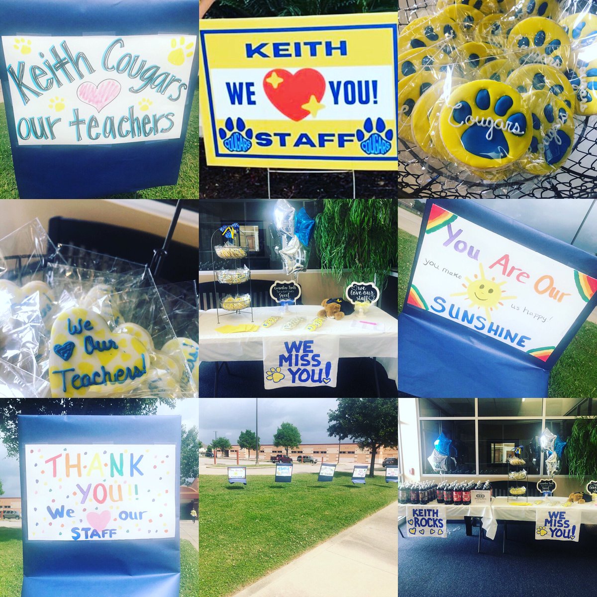 KeithElemPTO's tweet photo. We truly appreciate all of the staff at Keith Elementary. They are an amazing team that teaches and loves on our children. We hope you had a wonderful week. ￼#BeKeith #KeithStrong #Keith #Cougars @CFISDKeith @CyFairISD https://t.co/8bbyrAZlip