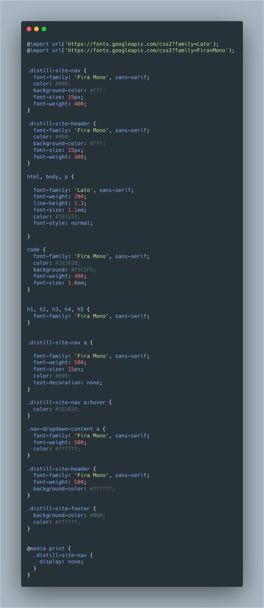 You're "constrained" to an opinionated layout which is something I REALLY wanted!There IS easy customization of:- fonts- colors- tabs/subdomainsMy changes:- Background color added to in-line code- Nav header colors- Body and header fonts- Additional content tabs