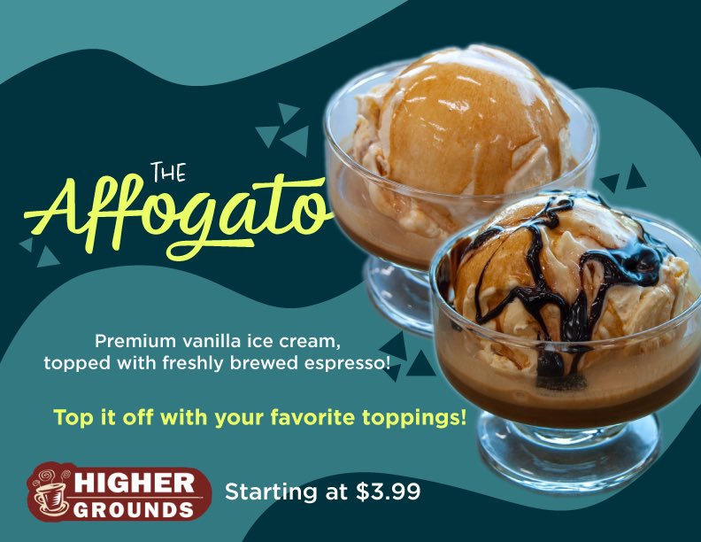 The Affogato... a delicious new treat, now available 😋