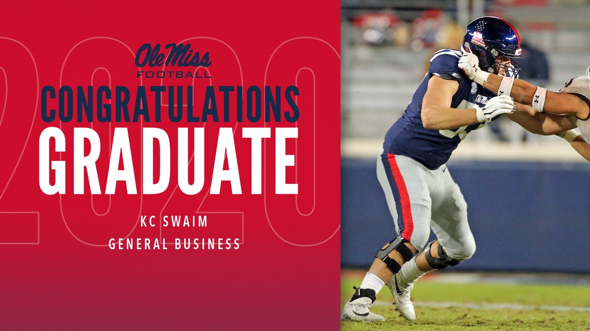 OleMissFB's tweet photo. 👏👏👏

🎓 @HalNo_91 
🎓 @grestmeyer35
🎓 @_momosanogo  
🎓 KC Swaim

#OleMissGrad20 🔵🔴 #HottyToddy https://t.co/TUfoKWjbM5