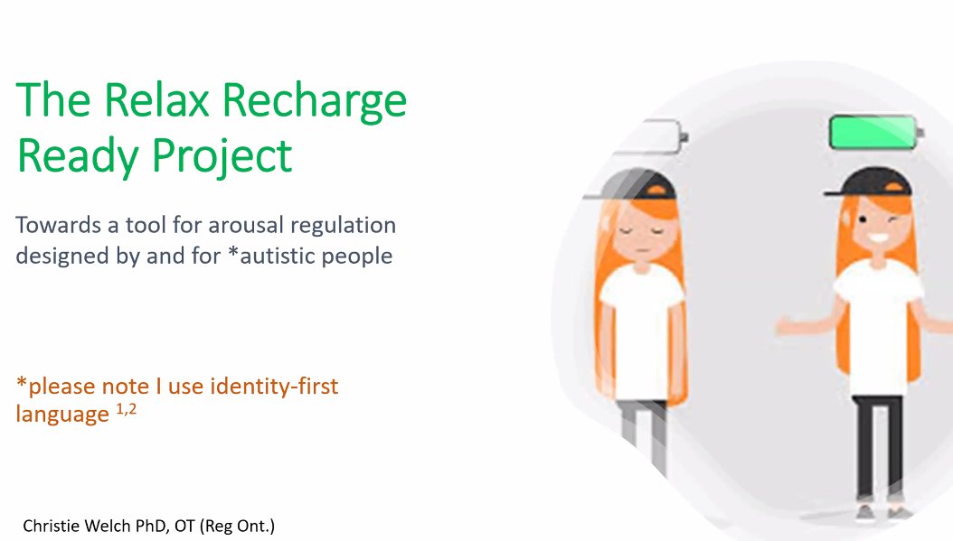 CAOT_ACE's tweet photo. Next up, @ChristiWelchPhD shares her Relax Recharge Ready project #CAOT2020 @osot_UofT https://t.co/LF8jovU4Bs