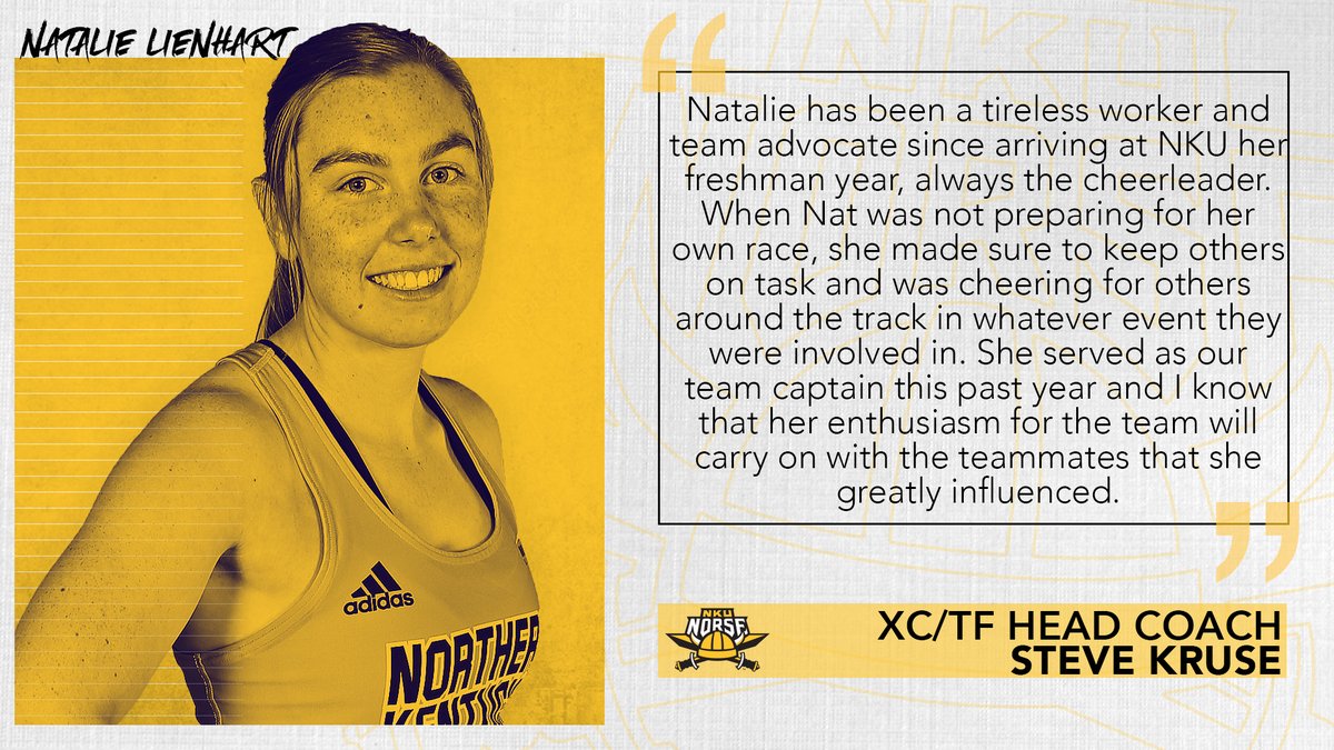 NKUNorseXCTF's tweet photo. A very special congratulations to Natalie Lienhart who is graduating today with a degree in Computer Information Technology! Your hard work and dedication representing the university shone on and off the track. Once a Norse, always a Norse 🤙

#NorseUp https://t.co/ALgpLlUto0