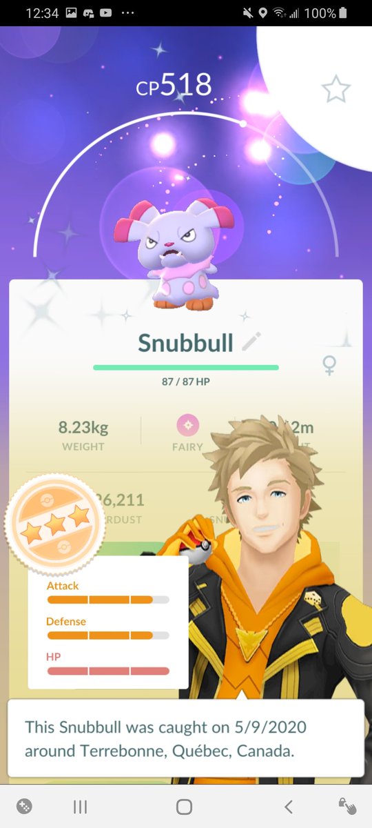 shiny_cat's tweet photo. After only 8 research tasks, I FINALLY have one! I didn't know it was so brightly colored in #pokemongo ! 😻 https://t.co/IAQBery9oW