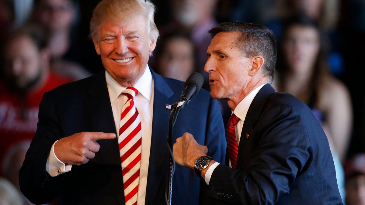 12/ Mike Flynn, Trump's top NatSec adviser pre-election—and his NSA after—spent 2015 and 2016 in clandestine meetings/contacts with Kremlin agents, including Putin, selling Trump's pro-Russia policies. And he kept doing so after he knew Russia was attacking America to aid Trump.