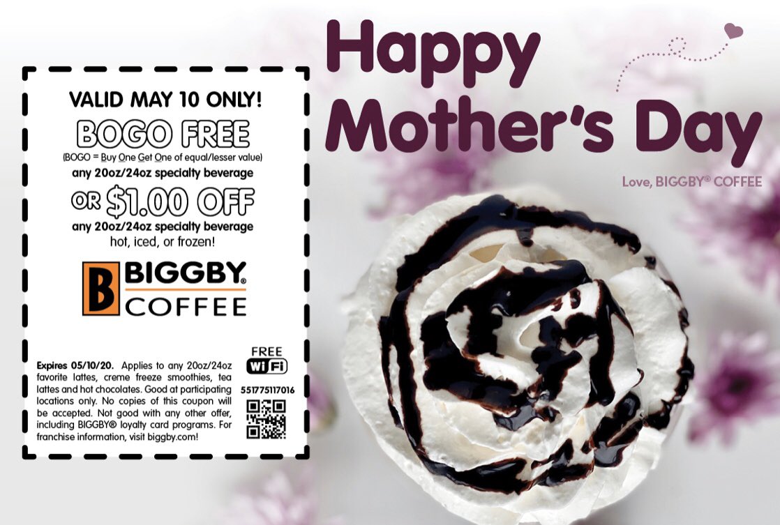 A small way for us to treat all the moms out there.  Happy Mother’s Day you amazing women!